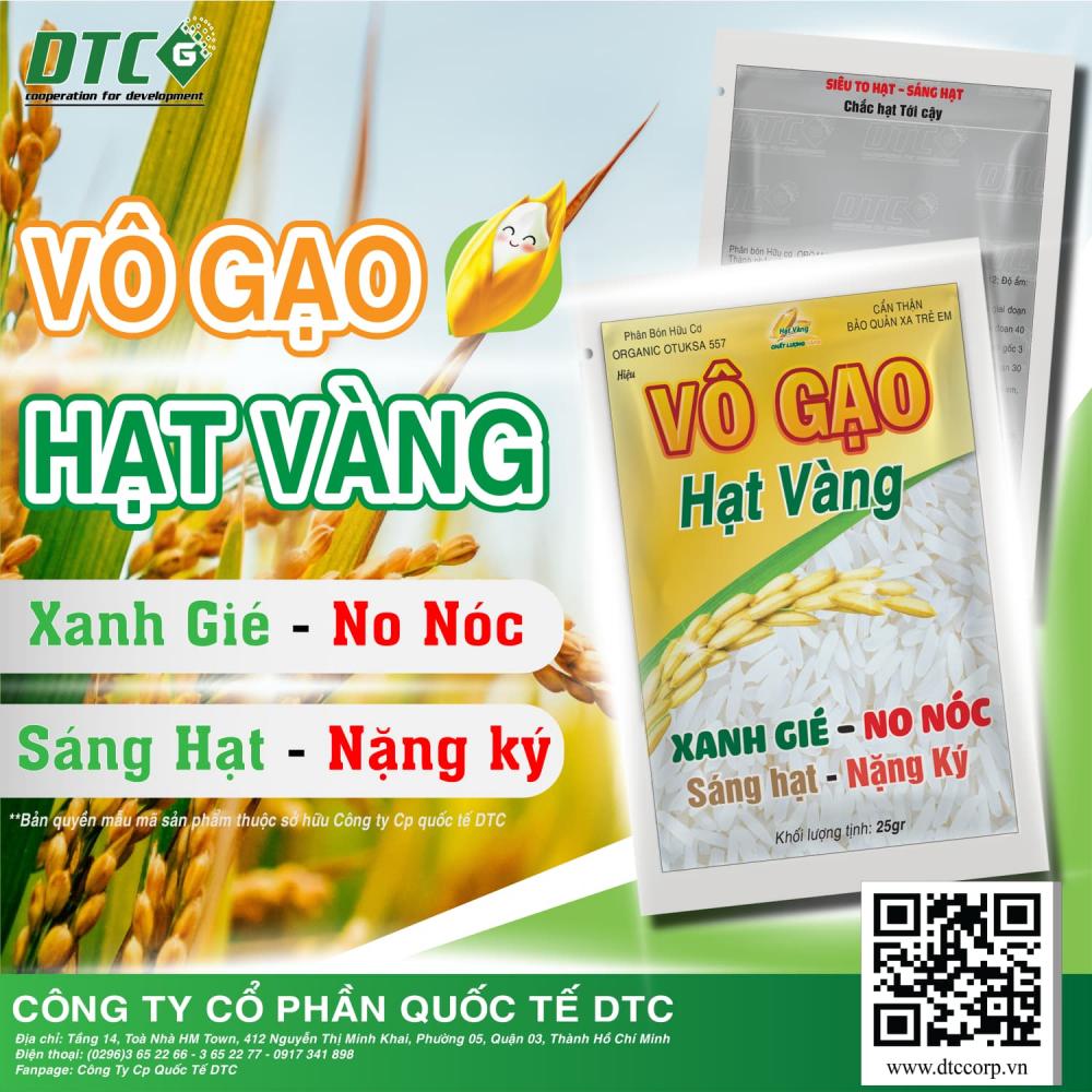 PBHC ORGANIC OTUKSA 557 Hiệu VÔ GẠO HẠT VÀNG
